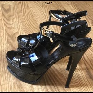 YSL Tribute black patent Size 34 / US size 4